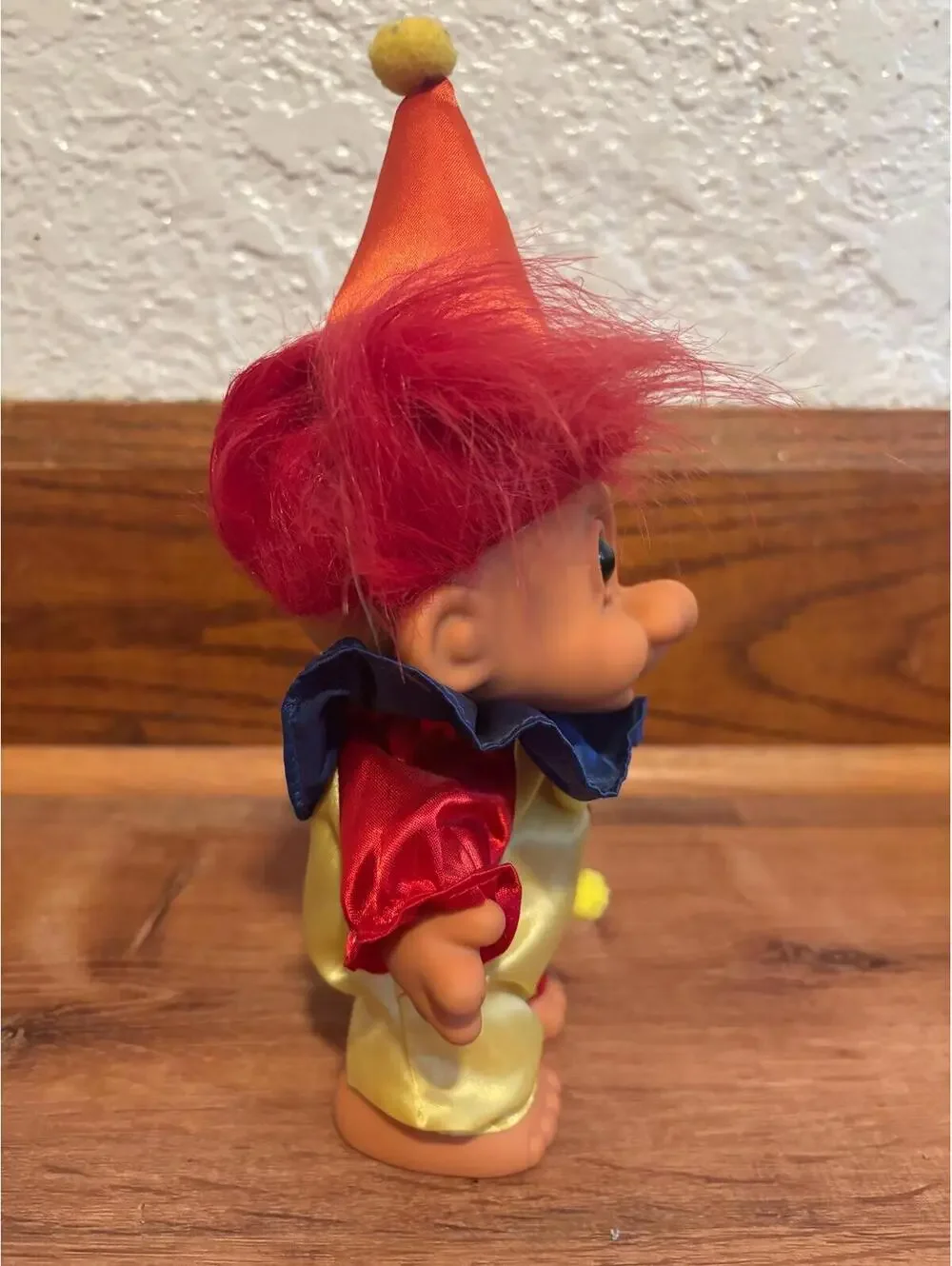 Troll Doll Jester Troll w Hat 10” VGC